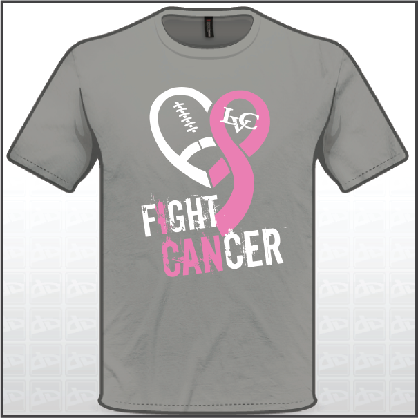 Pink Cancer Football Shirt