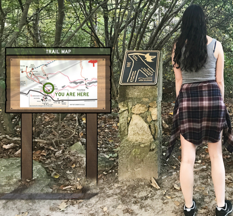 In trail sign
