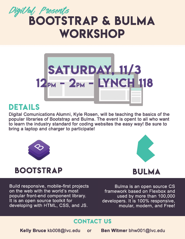Bootstrap flyer